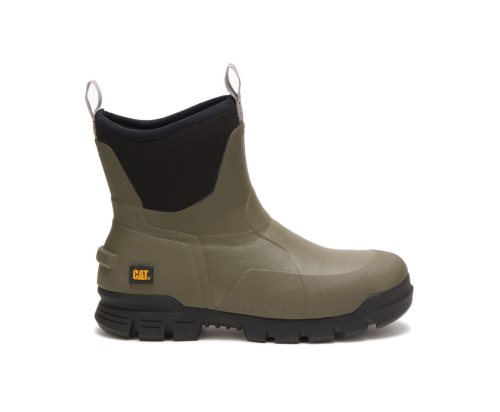 Caterpillar Stormers 6" Boot Lastik Çizme Erkek Zeytin Yeşili | 09TU7O