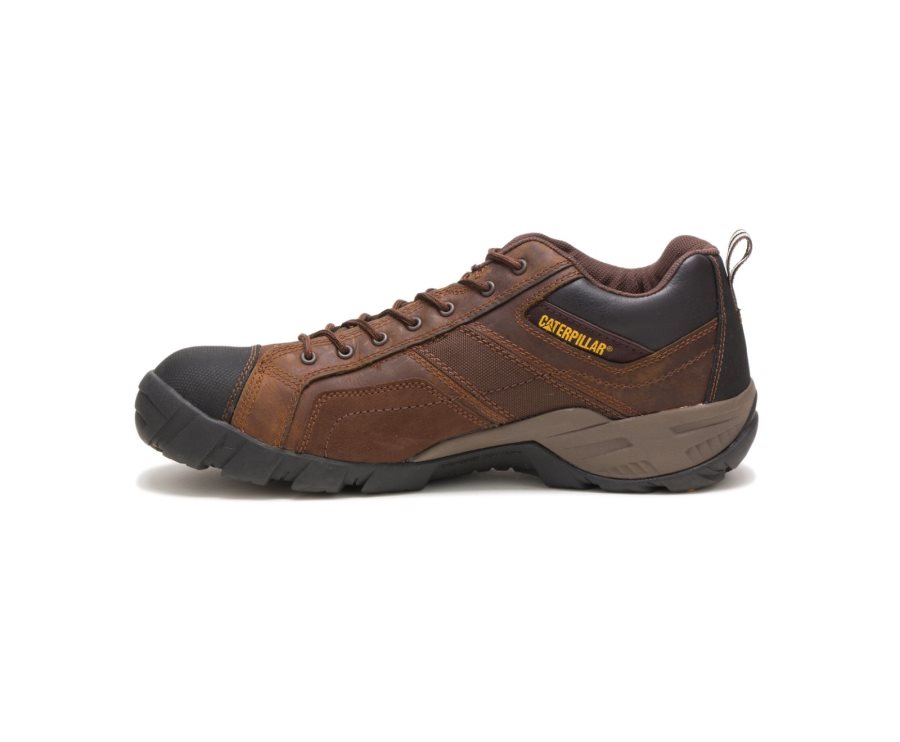 Caterpillar Argon Composite Burunlu İş Shoe İş Ayakkabısı Erkek Koyu Kahverengi | RNC64H