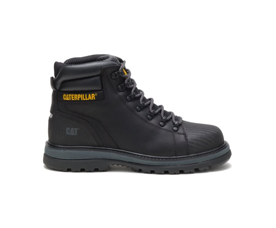 Caterpillar Foxfield Steel Burunlu İş Boot Iş Botu Erkek Siyah | SR0IVW