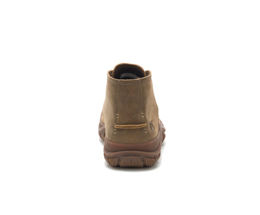 Caterpillar Fused Tri Mid Cut Boot Deri Bot Erkek Kahverengi Yeşil | 6LSIGY