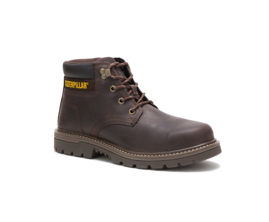 Caterpillar Outbase Steel Burunlu İş Boot Iş Botu Erkek Kahve | OF0USH