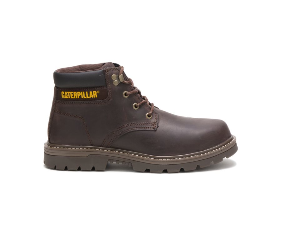 Caterpillar Outbase Steel Burunlu İş Boot Iş Botu Erkek Kahve | OF0USH