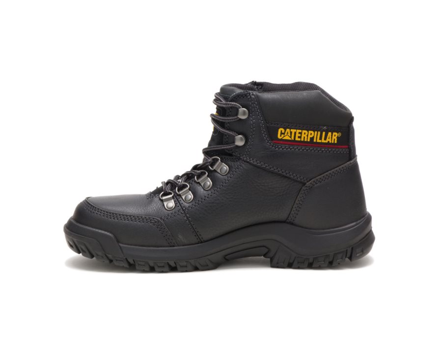 Caterpillar Outline Steel Burunlu İş Boot Iş Botu Erkek Siyah | AS9A1C