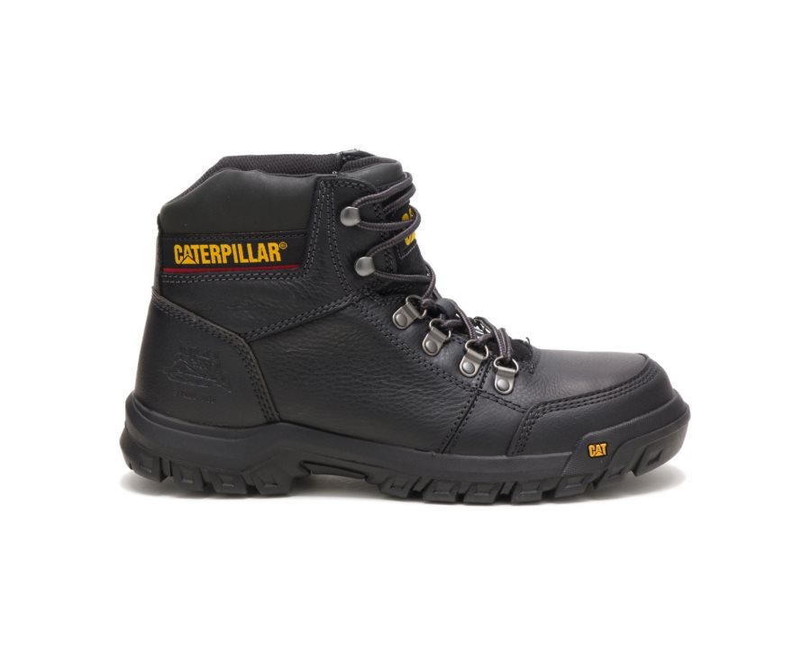 Caterpillar Outline Steel Burunlu İş Boot Iş Botu Erkek Siyah | AS9A1C