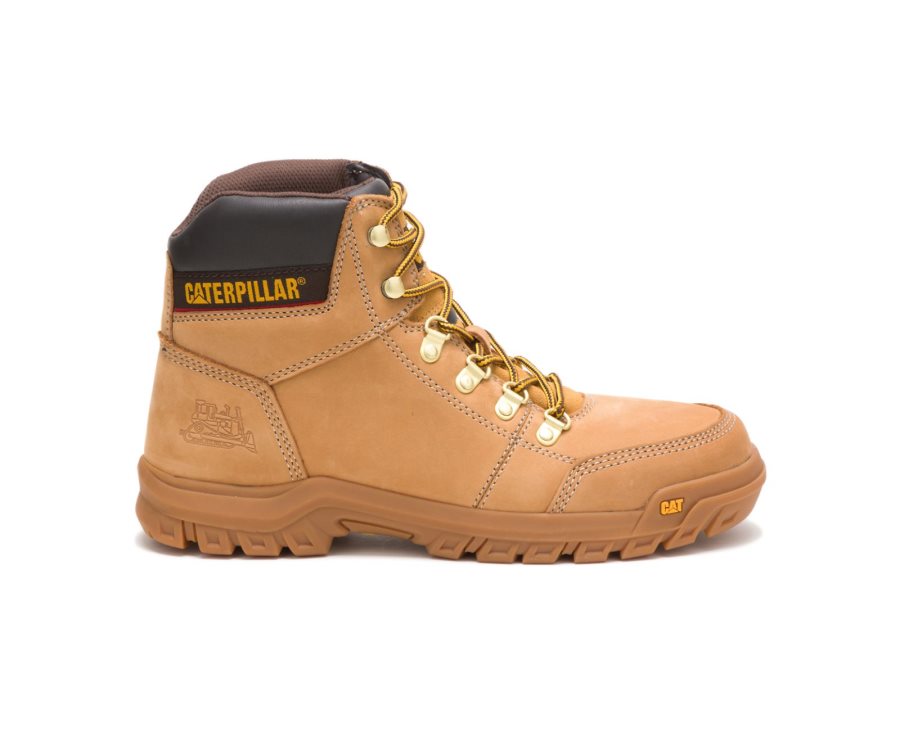 Caterpillar Outline İş Boot Iş Botu Erkek Kahverengi | 8NYRBP