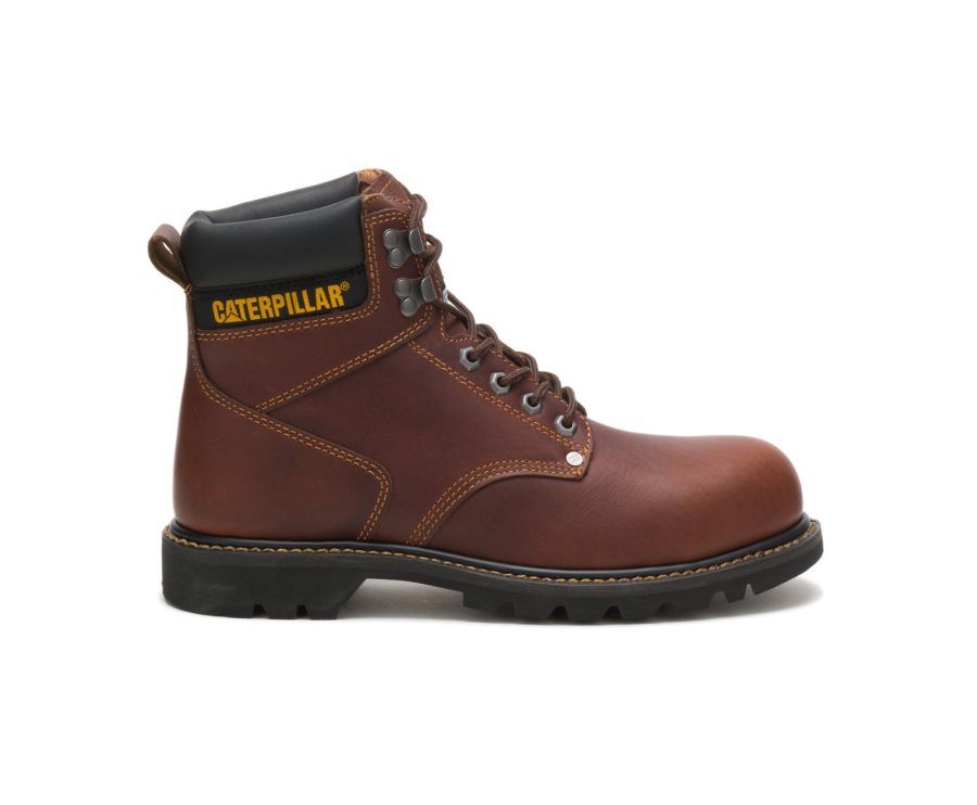 Caterpillar Second Shift Steel Burunlu İş Boot Iş Botu Erkek Kahverengi | QQMWW0