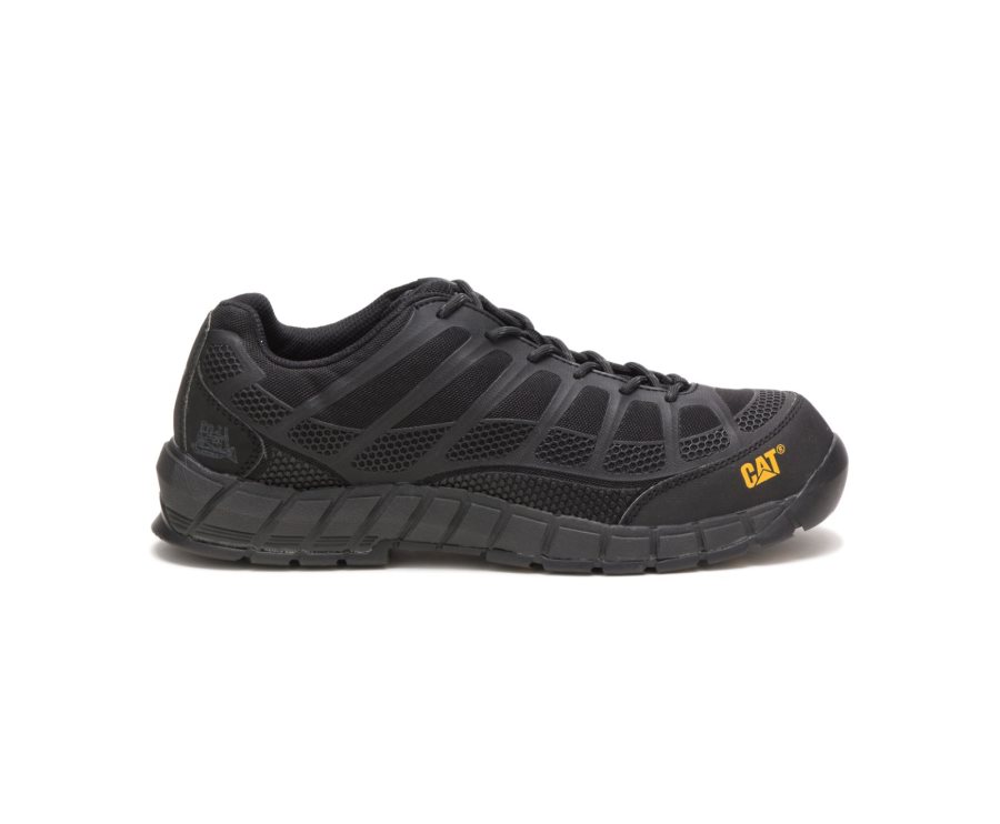 Caterpillar Streamline Composite Burunlu İş Shoe Spor Ayakkabı Erkek Siyah Siyah | IUSI88