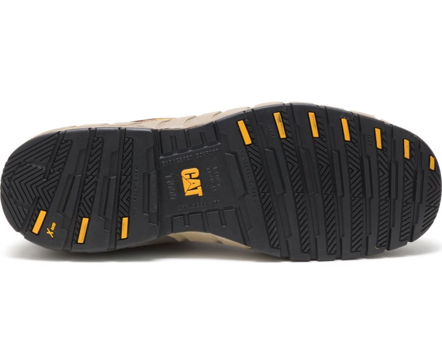 Caterpillar Streamline Deri Composite Burunlu İş Shoe Spor Ayakkabı Erkek Kahverengi | 9ZFOGD