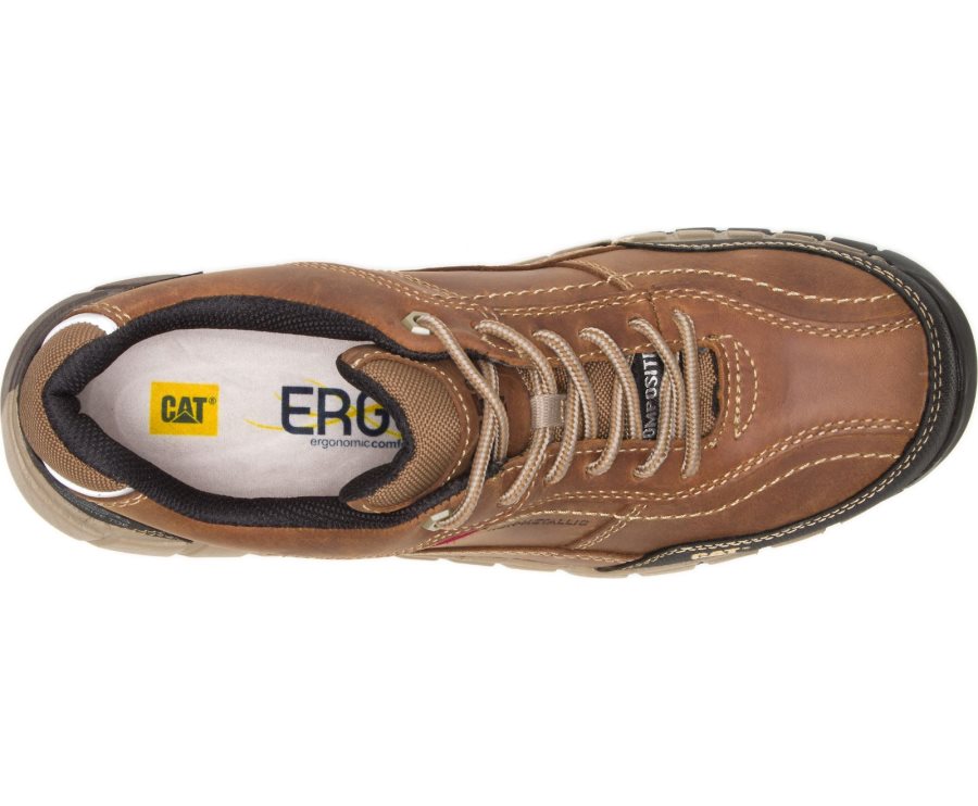 Caterpillar Streamline Deri Composite Burunlu İş Shoe Spor Ayakkabı Erkek Kahverengi | 9ZFOGD